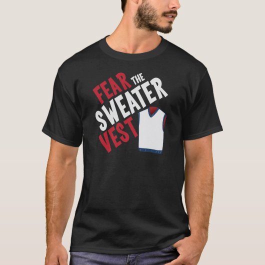 Angst voor de Sweater Vest T-shirt (Voorkant)
