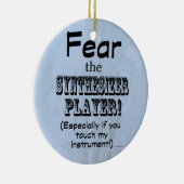 Angst voor de Synthesizer Player Keramisch Ornament (Rechts)