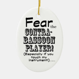 Angst voor de tegenhanger keramisch ornament