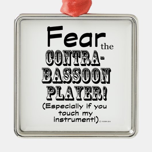 Angst voor de tegenhanger metalen ornament (Voorkant)