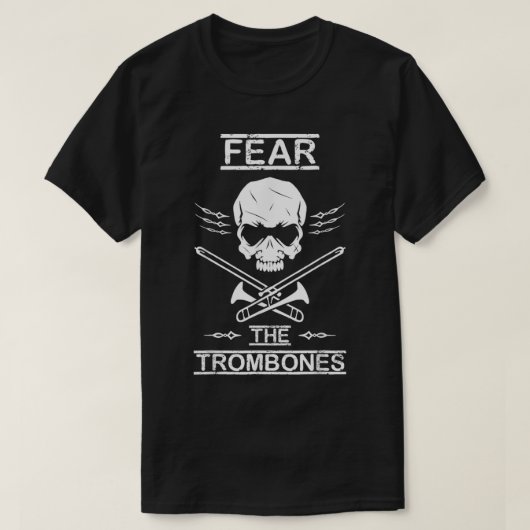 Angst voor de trombones Shirt Marching Band Gift (Design voorkant)