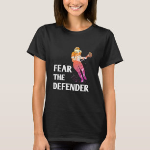 Angst voor de verdediger Lacrosse Goalie Stick & H T-shirt