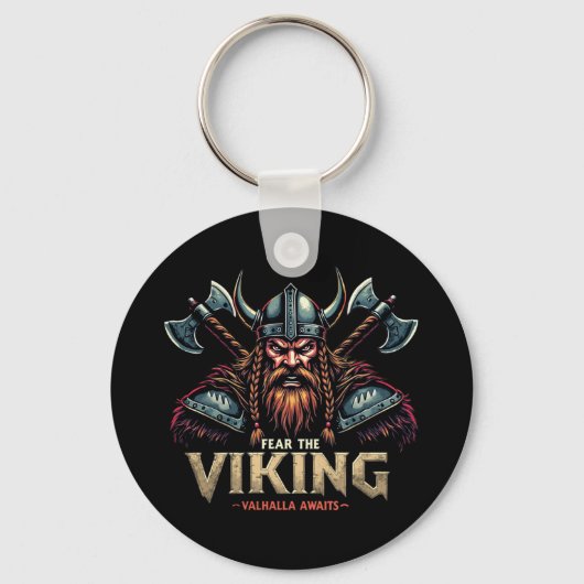 Angst voor de Vikingen Nordic Warrior Walhalla Sleutelhanger (Voorkant)