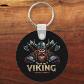 Angst voor de Vikingen Nordic Warrior Walhalla Sleutelhanger (Voorkant)
