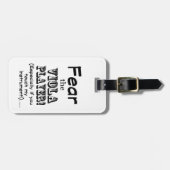 Angst voor de Viola Player Bagagelabel (Voorkant horizontaal)