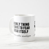 Angst voor de Zombie Apocalypse Koffiemok (Voorkant links)