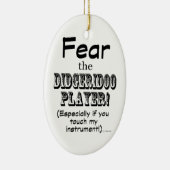 Angst voor Didgeridoo Player Keramisch Ornament (Rechts)