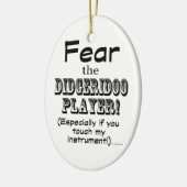 Angst voor Didgeridoo Player Keramisch Ornament (Links)