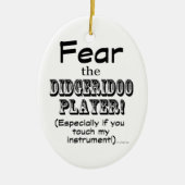 Angst voor Didgeridoo Player Keramisch Ornament (Voorkant)