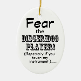 Angst voor Didgeridoo Player Keramisch Ornament