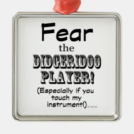 Angst voor Didgeridoo Player Metalen Ornament