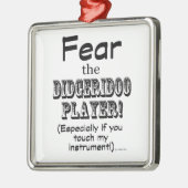Angst voor Didgeridoo Player Metalen Ornament (Links)