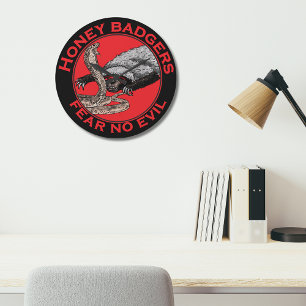 Angst voor geen aambeeld badass Honey Badger Red A Grote Klok