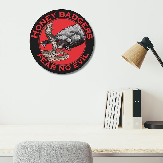 Angst voor geen aambeeld badass Honey Badger Red A Grote Klok