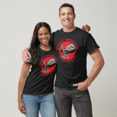 Angst voor geen aambeeld badass Honey Badger Red A T-shirt (Unisex)