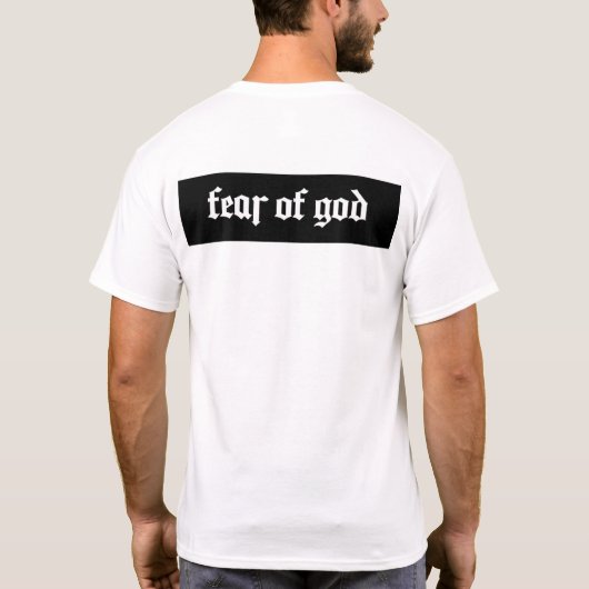 Angst voor God T-shirt (Achterkant)