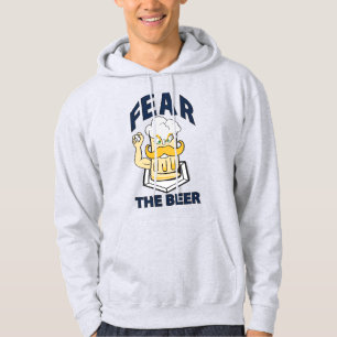Angst voor het bier gooien honkbal hoodie