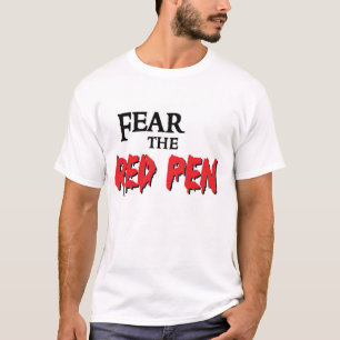 Angst voor het T-shirt van de Rode Pen