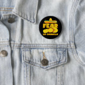 Angst voor La Chancla Grappige Mexicaanse Cinco De Ronde Button 5,7 Cm (In situ)