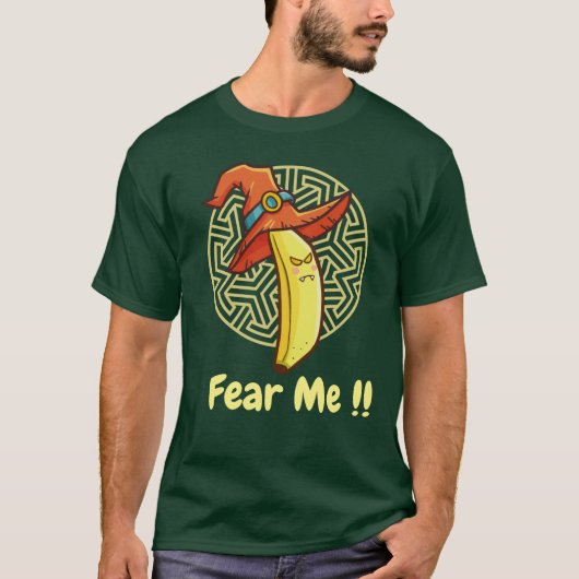 Angst voor me Banana T-Shirt (Voorkant)