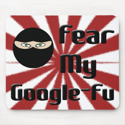 Angst voor mijn Google Fu! Muismat (Voorkant)