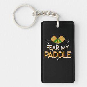 Angst voor mijn Paddle Pickleball Player Funny Sleutelhanger