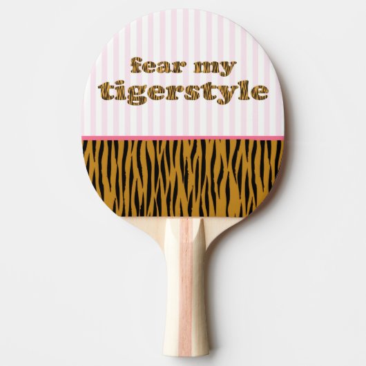 Angst voor mijn tijgerstijl | Tigerprint Ping-Pong Tafeltennisbatje (Voorkant)