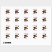 Angst voor vreugde ronde sticker (Vel)
