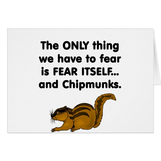 Angst voor zichzelf Chipmunks (Voorkant Horizontaal)