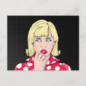 Angst Vrouw Briefkaart (Voorkant)