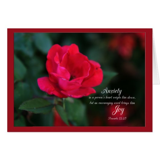 Angst weegt het hart Parakaleo kaart (Voorkant Horizontaal)