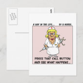 Angst zwelling Bedreiging patiënten met grote naal Briefkaart (Voorkant / Achterkant)