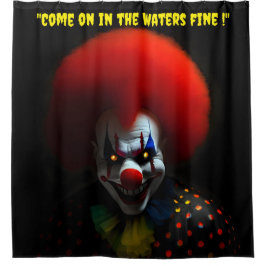 Angstaanjagend grappig enge clown horror gag custo douchegordijn