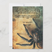 🕷️Angstaanjagend leuke spin HALLOWEEN Bash Kaart (Achterkant)