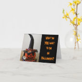 ANGSTAANJAGEND MAAR SCHATTIGE EN GRAPPIG SPOOK VOO KAART (Gele Bloem)