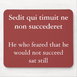 Angstaanjagend succes, Horace quote Muismat