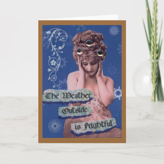 Angstaanjagend Weer Feestdagen Kaart (Voorkant)