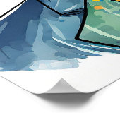 Angstaanjagende clown poster (Hoek)