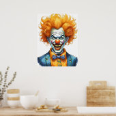 Angstaanjagende clown poster (Keuken)