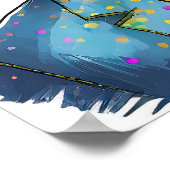 Angstaanjagende clown poster (Hoek)