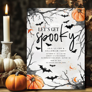 Angstaanjagende festiviteiten Halloween Party Uitn Kaart