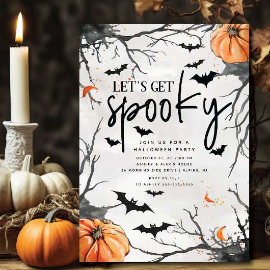 Angstaanjagende festiviteiten Halloween Party Uitn Kaart