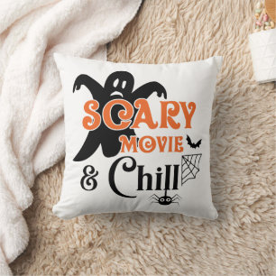 Angstaanjagende film en chill Halloween Kussen