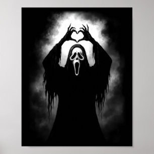 Angstaanjagende gezicht horror griezelige geest ha poster
