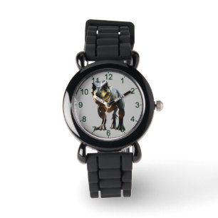 **"Angstaanjagende grijns: de grijnzende T-Rex"** Horloge