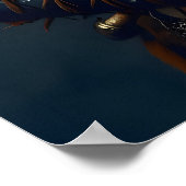 Angstaanjagende Grizzly gedetailleerde Viking Warr Poster (Hoek)