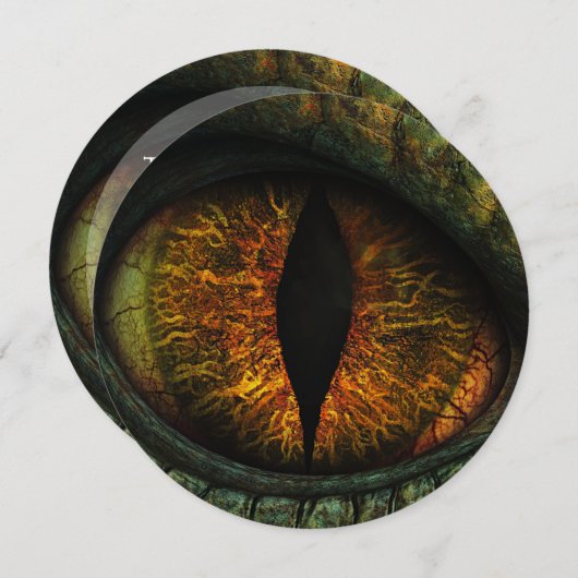 🦖Angstaanjagende Halloween Bash Kaart (Voorkant / Achterkant)