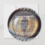 🦖Angstaanjagende Halloween Bash Kaart (Achterkant)