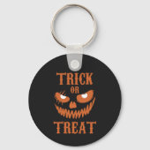 Angstaanjagende Halloween Face Trick Treat Dark Sp Sleutelhanger (Voorkant)