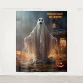 Angstaanjagende Halloween Ghost Hanging Wandkleed (Voorkant)